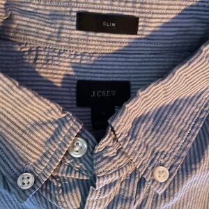 J.crew slim fit seersucker shirting